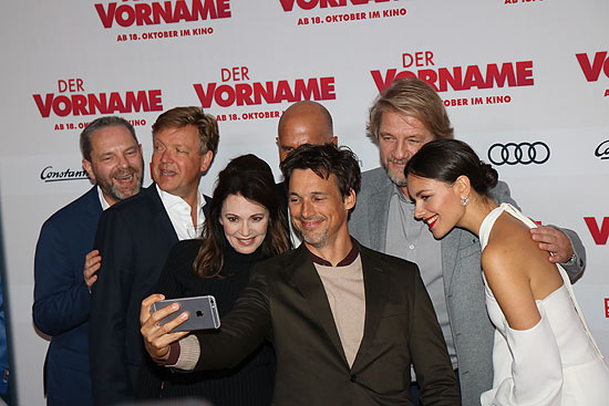 Justus von Dohnányi, Iris Berben, Christoph Maria Herbst, Florian David Fitz, Sönke Wortmann, Janina Uhse beim Sprecial Screening im mathäser Kino, München am 09.10.2018 (©Foto:Martin Schmitz)